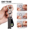 FEGVE Titanium Key Ring Clip with 2 * 1 Inch