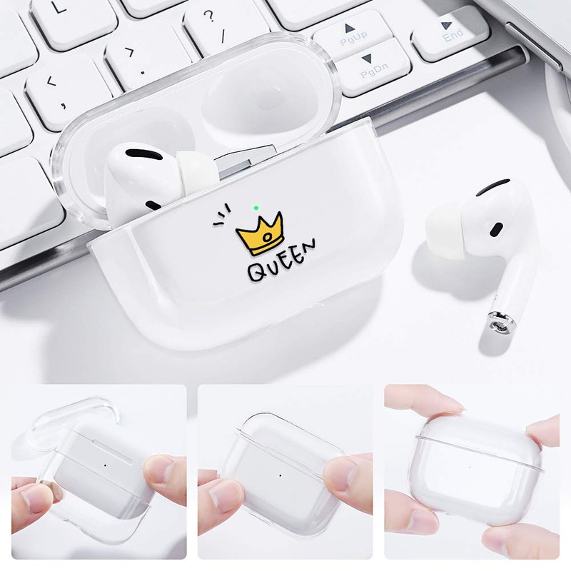 AKABEILA protective case compatible with Airpods [front LED visible and