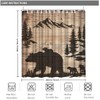 Artmyharbor Rustic Bear Family Shower Curtain