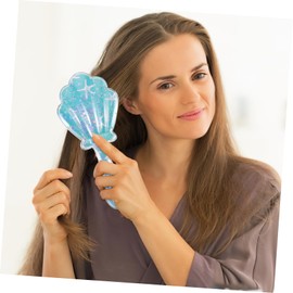 Baluue 2pcs Decorative Paddle Combs for Scalp Care Anti-static Portable Hair Combs for All Hair Types Detangling and Styling Comfortable Scalp Massage Experience