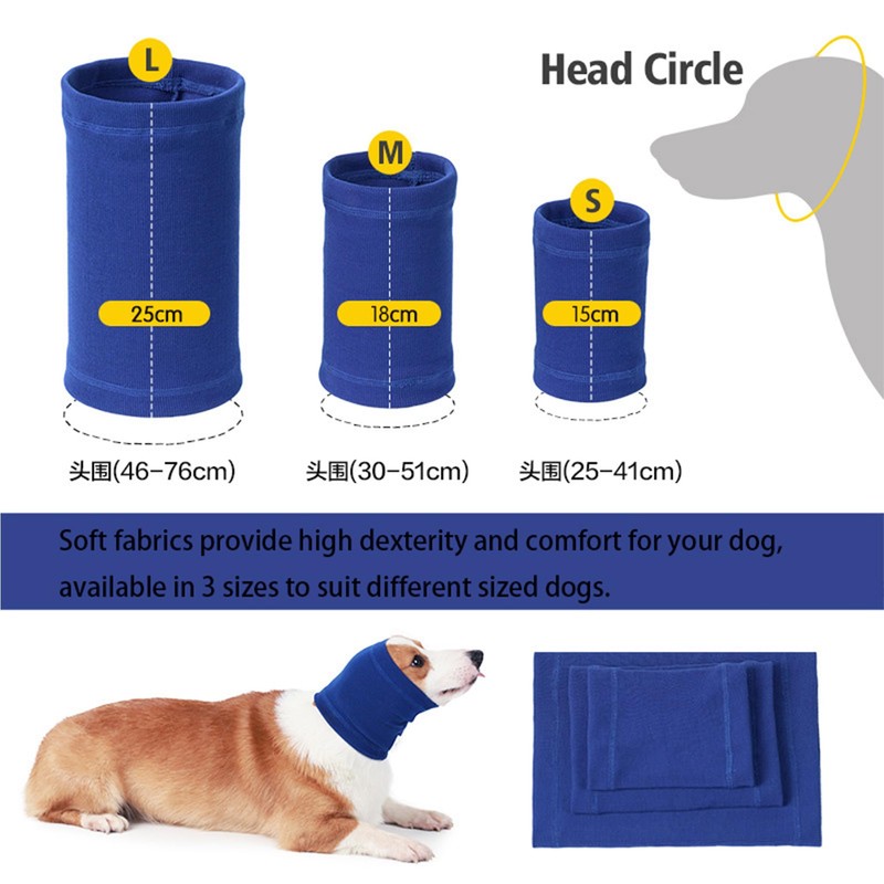 FDANDADE 2 Pack Cat Ear Cover, Cat Ear Wrap Anxiety