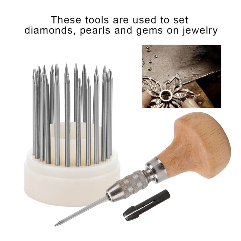 Graver Beader Tools Set, Bead Tool Diamond Setting Diamond Grain