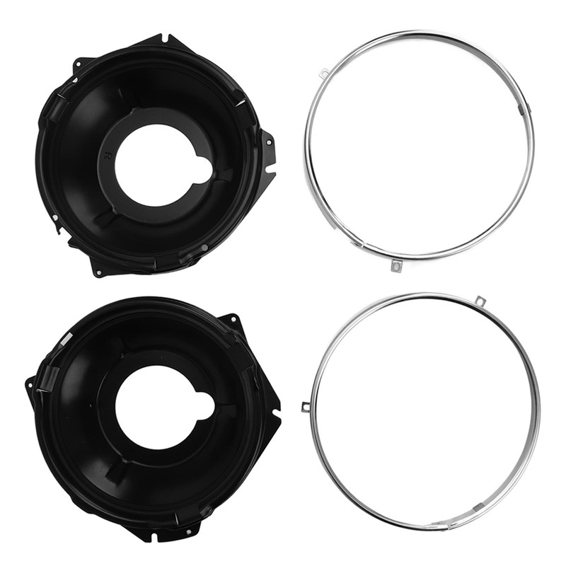 1 Pair Headlamp Retaining Ring H00001EB Headlight Ring Mounting Bucket