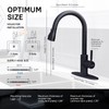 WEWE Kitchen faucets with Pull Down Sprayer, Farmhouse Kitchen Faucet