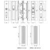West Universal Replacement Door Lock, Set of 3 Keys