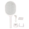 Electric Fly Swatter USB Charging Purple Light 3 Layers Safety