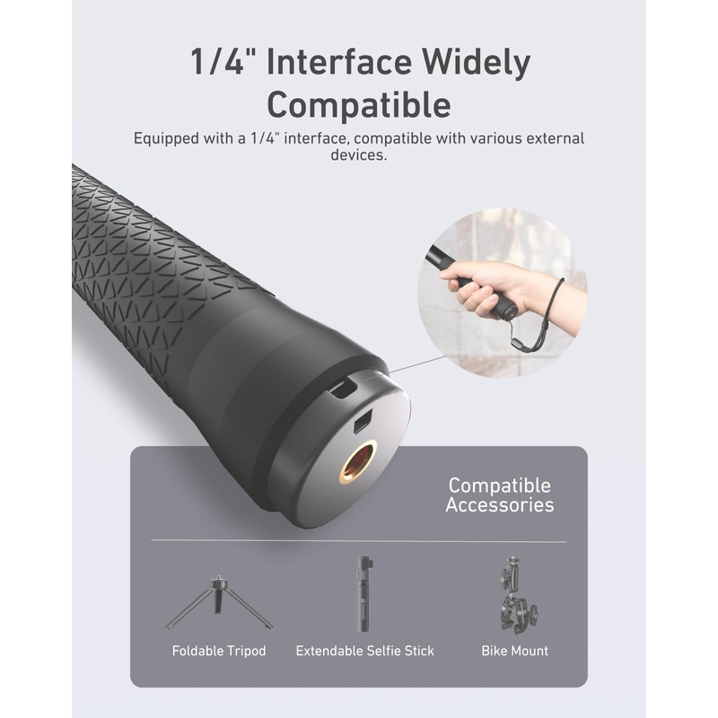 TELESIN Selfie Stick (150cm/59), Waterproof Carbon Fiber Extension Pole