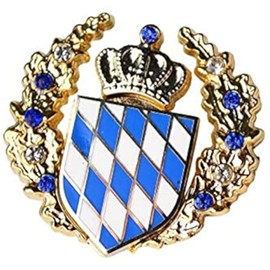 'Pin "Crest Wreath Fancy Dress Hat Pin Bavarian State Coat of Arms