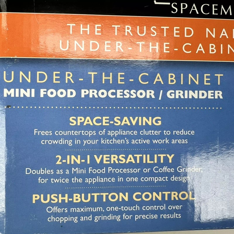 BLACK+DECKER New BLACK & DECKER SPACEMAKER Under Cabinet Mini Food