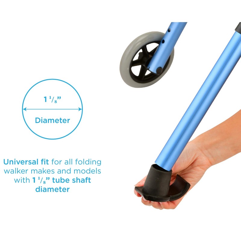 Nova Walker Skis for Folding Walkers Durable Glide Attachments for