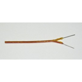 High Temperature K-Type Thermocouple Wire AWG 24 w. Kapton Insulation - 5 yd roll