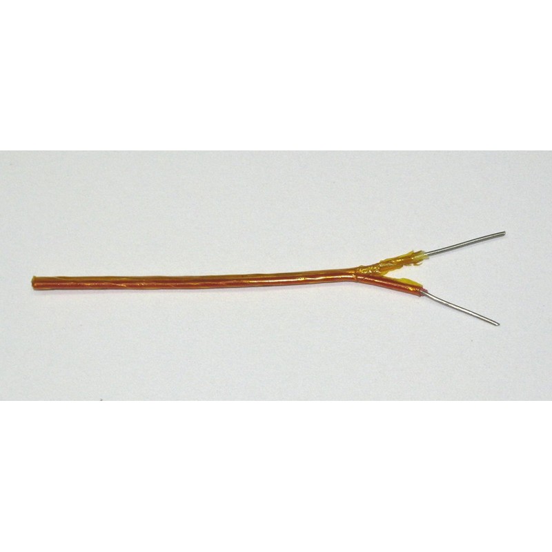 High Temperature K-Type Thermocouple Wire AWG 24 w. Kapton Insulation