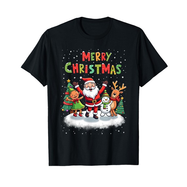 Christmas Squad Holiday Family Matching Xmas Santa Squad T-Shirt