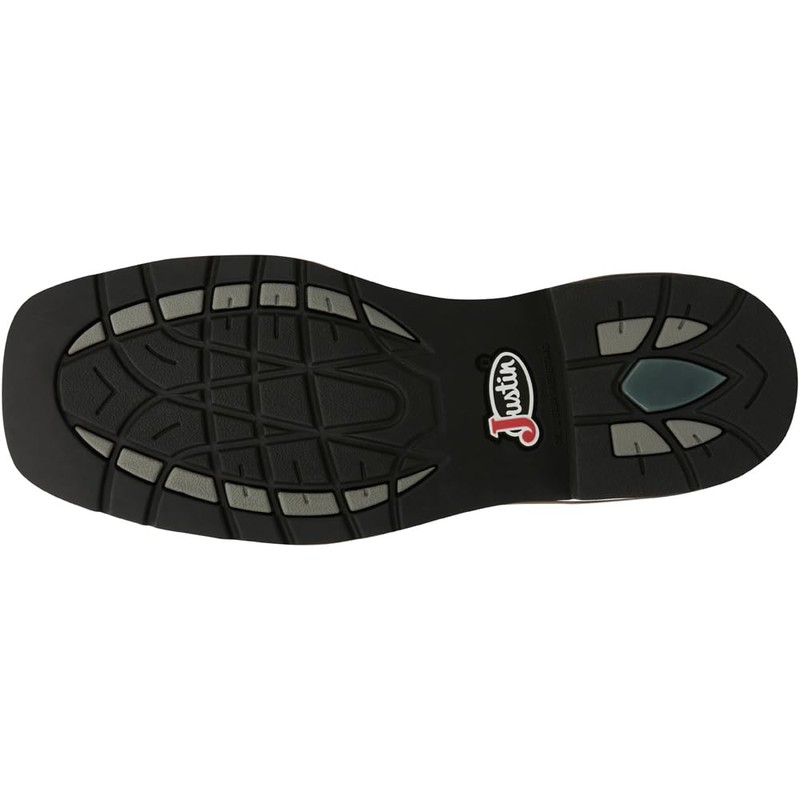 Justin Men's Pulley 8" Steel Toe Work Boot, Aged Bark