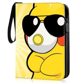 Scrapbook for Cards, 440 Trading Cards Capacity, 4 Pocket Books, Waterproof PU Leather, Portable with Handle, Ideal as a Gift for Children, Collectors