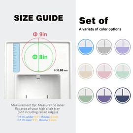 Bakpoco Stainless Steel Suction Plates for Toddlers, 9" Divided Kids Baby Plates with Removable Silicone Suction, Non Toxic Non Slip Portion Control Snack Dishes 3 Packs, Blue Gray Beige