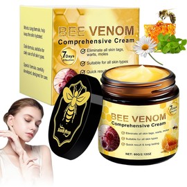 Bienengiftsalbe 60g - Bienengift Creme Gegen Cellulite & Falten, Bienengiftcreme, Natürliche Bienengiftsalbe mit 24h Feuchtigkeit, Schnell Einziehende Anti-Falten Creme
