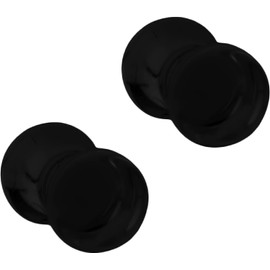 Forbidden Body Jewelry 3mm - 6mm Acrylic Ear Gauges, Solid Double Flared Saddle Plug Earrings Sold in Pairs, Acrylic