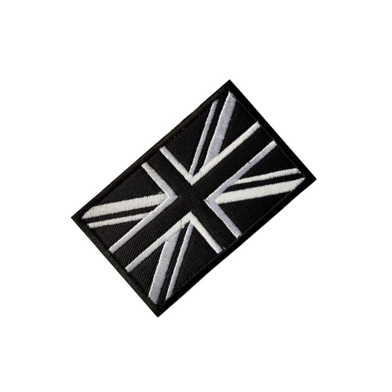 Voarge British Union Jack Embroidered Flag, Sew On Patch for