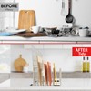 PAJWITHL cookie sheet organizer for cabinet for Cutting Boards Baking