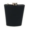 Bambelaa! Hip Flask Black Matt Stainless Steel Gift Set with