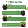 iPower 4-Pack 10 Gallon Strawberry Grow Bags, Vegetables Pots with