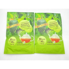 NalLife Organic Soursop Graviola Leaves Tea 2pk - 30 Bags Each Caffeine Free
