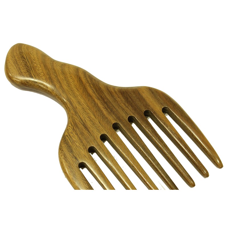 Hair Pick Wide Tooth Sandalwood Hair Comb - WC031 by
