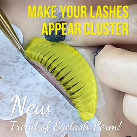 Lomansa Eyelash Lifting Pads, Lash Lifting Pads, Super Sticky, Create Cluster Lashes Result, Suitable for Salon(Yellow)