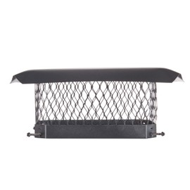 Shelter 9"x 13" Single Flue Bolt-On Chimney Cap, Fully Assembled, Galvanized Steel