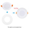 PATIKIL 3.39" ID 4.72" OD Light Trim Ring, White Goof