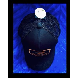 mossy oak BLACK 6 Panel Structured Hat/cap,MESH BACK,adjustabl