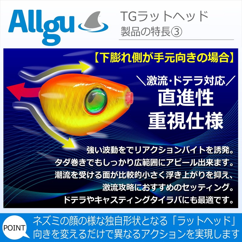 Allgu Tungsten TG Head Rat Head, 6.3 oz (160 g),