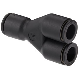 Legris 3140 60 00 Nylon Push-to-Connect Fitting, Wye, 3/8" Tube OD