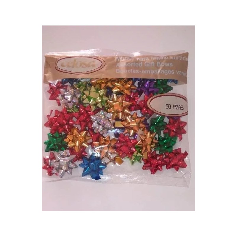 JANEL CELOSA 450 Moño Mini Para Regalo Celosa Surtido Metalizado