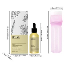 Rosemary Hair Oil Kit, Hair Care Oil for Dry & Damaged Hair, Moisturizing Hair Oil for Smoothing Frizzy Hair, Hair Care Product for Women & Men, Christmas Gift