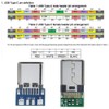 ANMBEST 10PCS USB 3.1 Type C Connector 24 Pins Male
