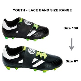 Unique Sports Bandas de Encaje para jóvenes, Cubierta de Encaje y Protector de Encaje, Negro, Juvenil