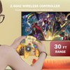 Wireless N64 Controller, 2.4GHZ Retro Rechargeable Wireless Remote Joystick Game