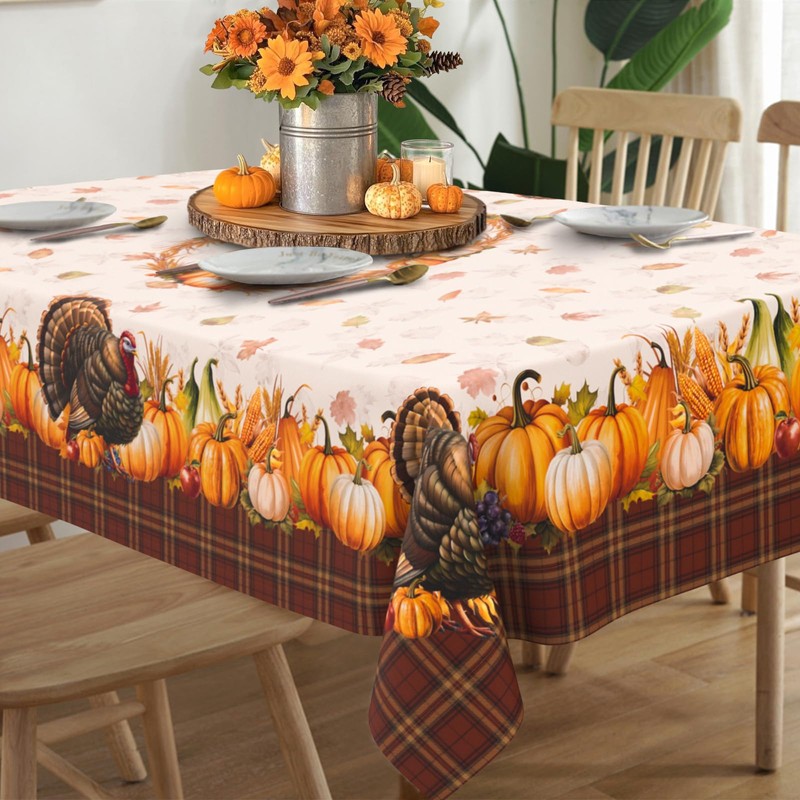uwdfnwuif - Mantel de calabaza para otoño y cosecha de