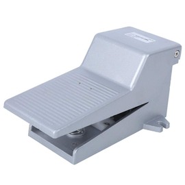 Foot Valve Pneumatic Foot Pedal Valve Kit Foot Pedal Air Valve 2-Position 5-Way Aluminium Pedal Pneumatic Tool with Cover Lock