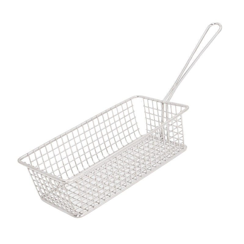 Stainless Steel Deep Fryer Basket with Long Handle Multifunction Easy