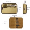 GCFTIFF 2pcs Camping Utensil Bag, Knife Roll Bag,Portable Knives Pouch,Canvas
