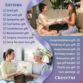 Birthday Gifts for Women,Gift Basket for Women with Moon Lamp,11PC Self Care Gifts,Get Well Soon After Surgery,Relaxing Spa Gifts,Surgery Recovery,Sympathy,Condolences Basket for Loss for mum friend
