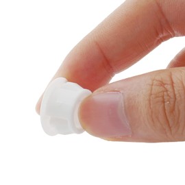 Uenhoy 100 Pcs 1/2" Plastic Hole Plugs, White
