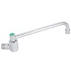 Copper Alloy Silver Wall‑Mounted 360 Degree Rotating Faucet Semi‑Automatic Kitchen