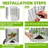 YAFAOCE 30Pcs Plant Protectors from Animals, 12x12 inch Metal Wire