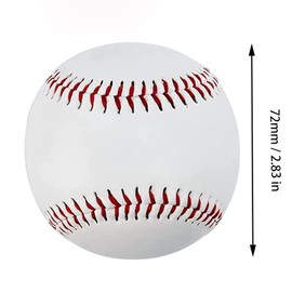 ZYYRSS Practice Baseballs, Blank Baseball, Standard 9” Adult Youth Leather Covered Soft Balls for Team Game Competition Pitching Catching Training, 2 Pack