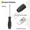uxcell 6pcs Mini Slotted Screwdriver 5.0mm 145mm Length Micro Precision