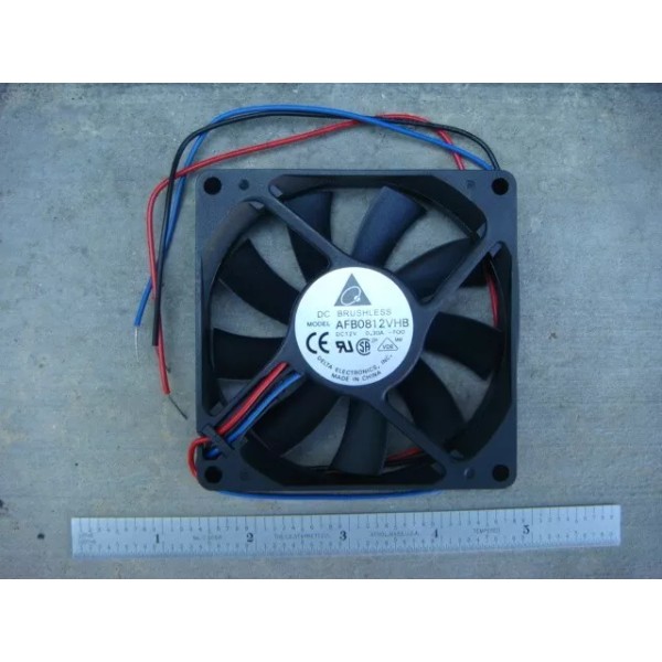 DELTA LOT of Two (2) 12V, 3-wire FANS made by